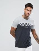Armani Exchange Slim Fit Cut And Sew T-shirt In Gray - Gray