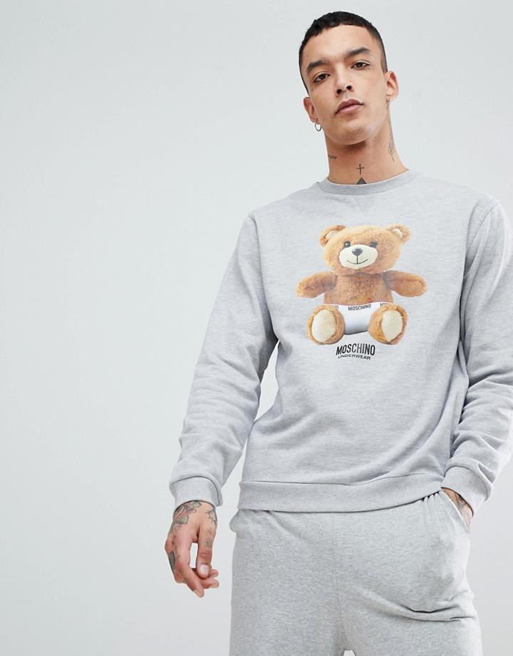 Moschino Lounge Bear Sweatshirt - Gray