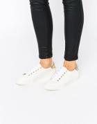 Asos Deport Lace Up Sneakers - White