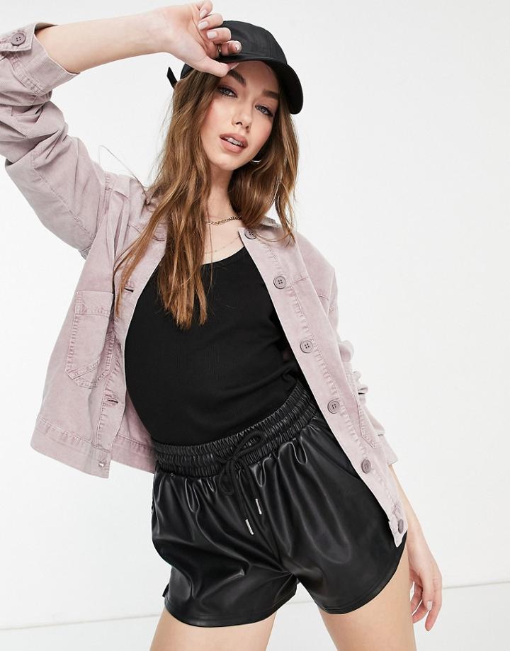 Native Youth Jacket Set In Mauve-neutral