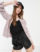 Native Youth Jacket Set In Mauve-neutral