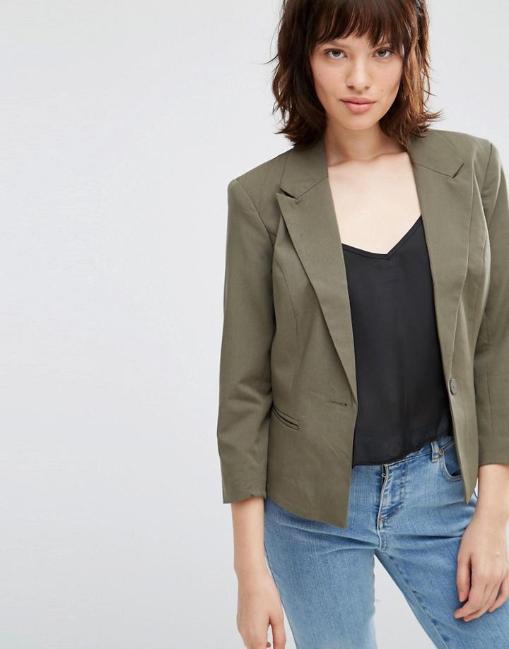 Only Kaiser 3/4 Blazer - Green