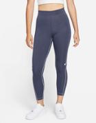 Nike Swoosh Pack High-waisted Leggings In Steel Blue