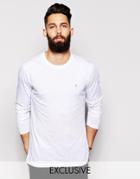 Farah T-shirt With Long Sleeves Slim Fit Exclusive - White