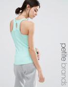 Noisy May Kicks Back Petite Racer Back Tank - Mint