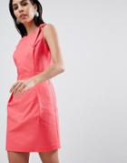 Sisley Tailored Dress With Hardware Detail - Pink
