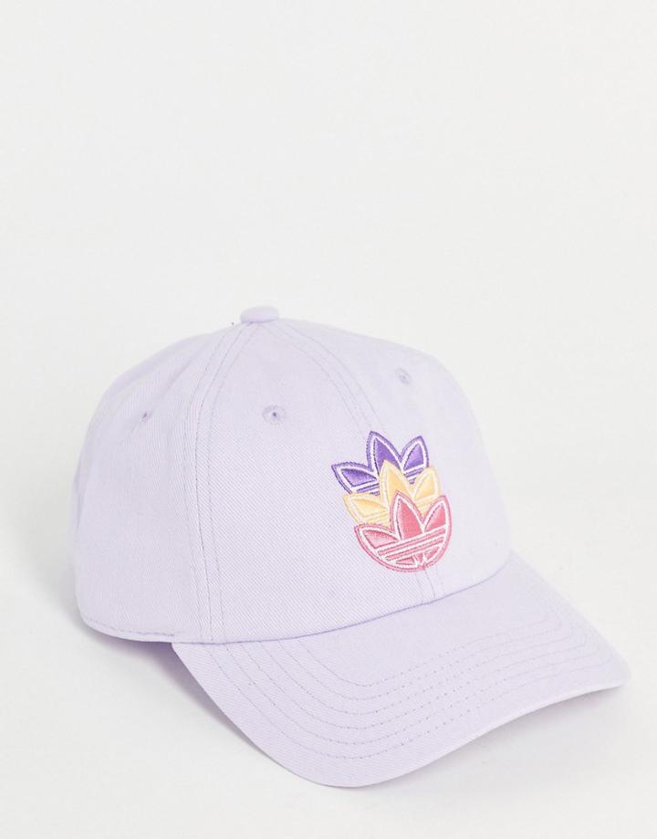 Adidas Originals Logo Play Cap In Purple