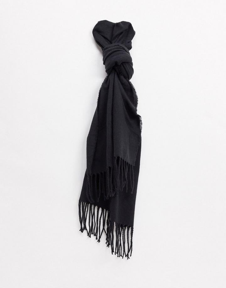 Monki Greta Recycled Scarf In Black