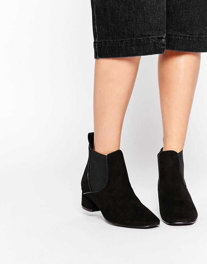 Asos Rave Time 60s Chelsea Ankle Boots - Black