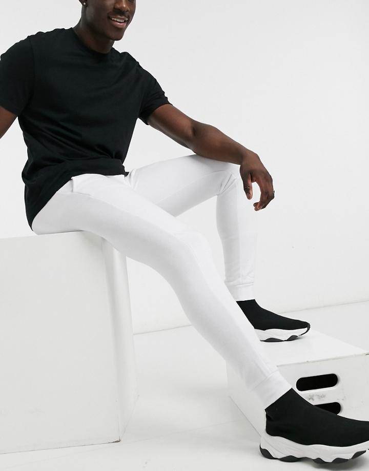 Brave Soul Skinny Sweatpants In White