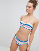 Seafolly Multi Striped Bandeau Bikini Bottoms - Multi