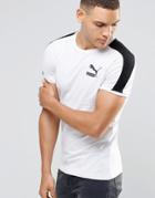 Puma Retro T-shirt In Muscle Fit - White