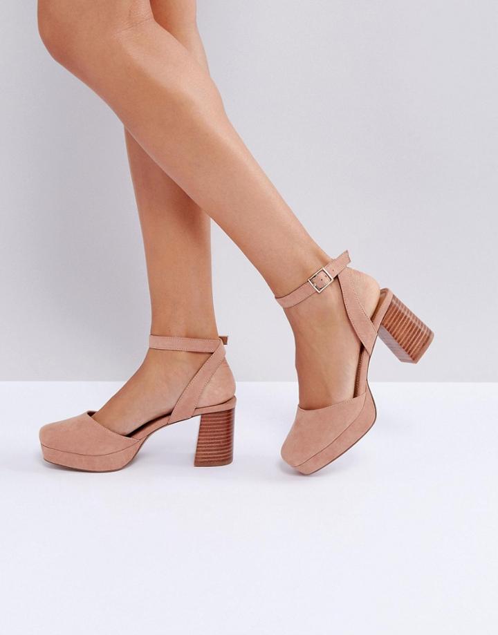Asos Oston Heeled Shoes - Beige
