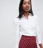 Fashion Union Tall Shirt With Peter Pan Collar - White