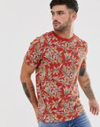 Jack & Jones Premium Printed T-shirt In Red