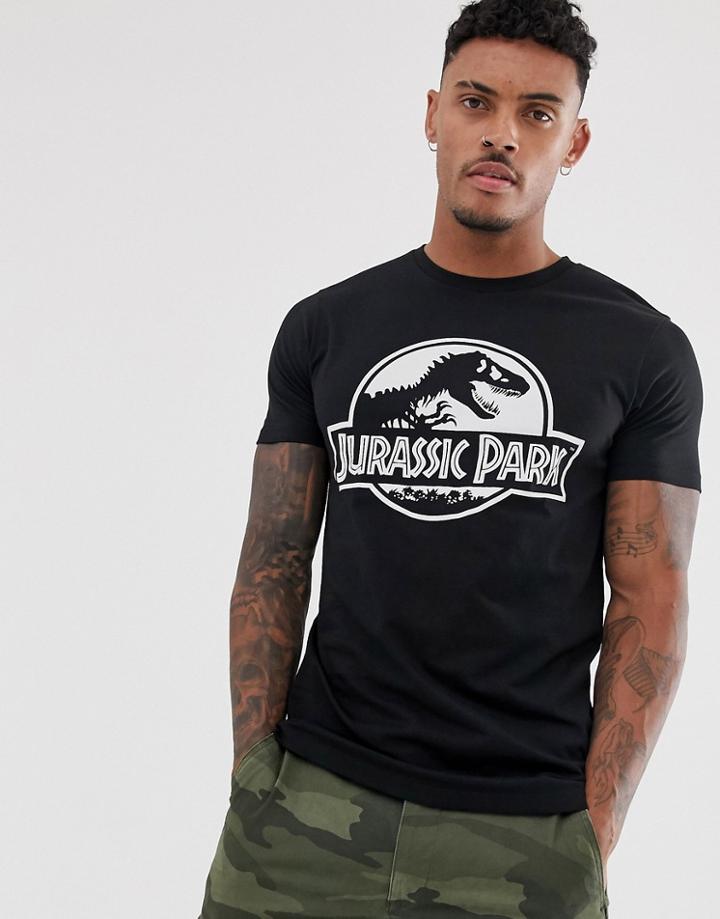 Asos Design Jurassic Park T-shirt-black