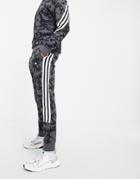 Adidas Primegreen Sweatpants With 3-stripes In Gray Camo-grey