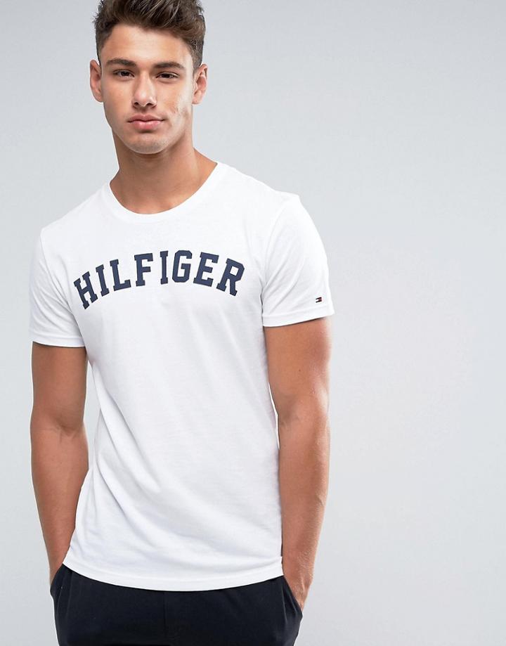 Tommy Hilfiger Logo Crew T-shirt White - White