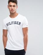Tommy Hilfiger Logo Crew T-shirt White - White