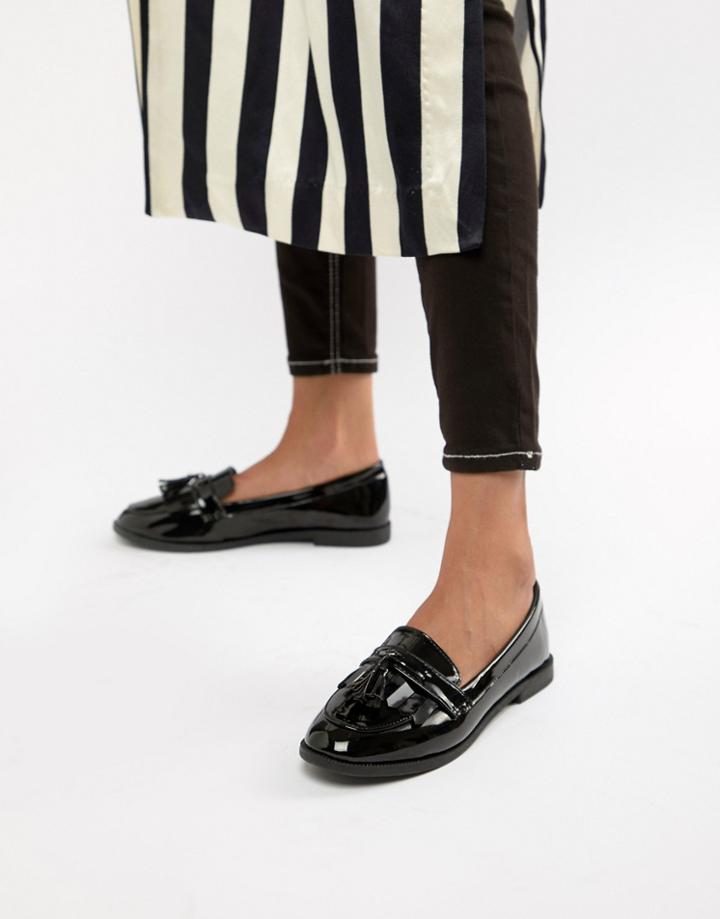 Lipsy Black Loafer With Tassle - Black