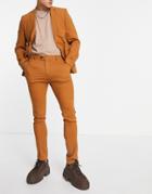 Bolongaro Trevor Super Skinny Suit Pants-yellow