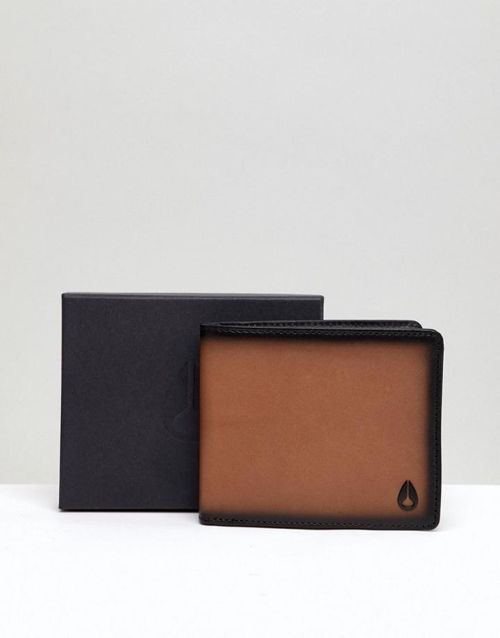 Nixon Satellite Wallet In Leather - Tan