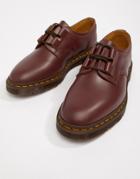 Dr Martens Henton Ghillie Shoes In Oxblood - Red