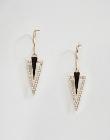 Ashiana Double Drop Earrings - Gold