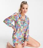 Influence Tall Ruffle Romper In Multi Floral