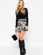 Motel Flower Power A-line Skirt - Multi