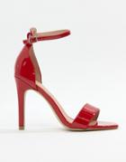 New Look Heeled Sandal - Red
