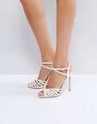Asos Honeypie Bridal Heeled Sandals - Cream