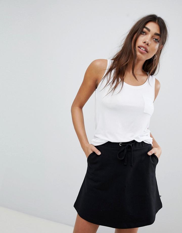 Noisy May Tank With Pocket - White