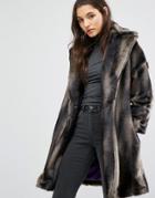 Helene Berman Limited Edition Cara Faux Fur Coat - Gray
