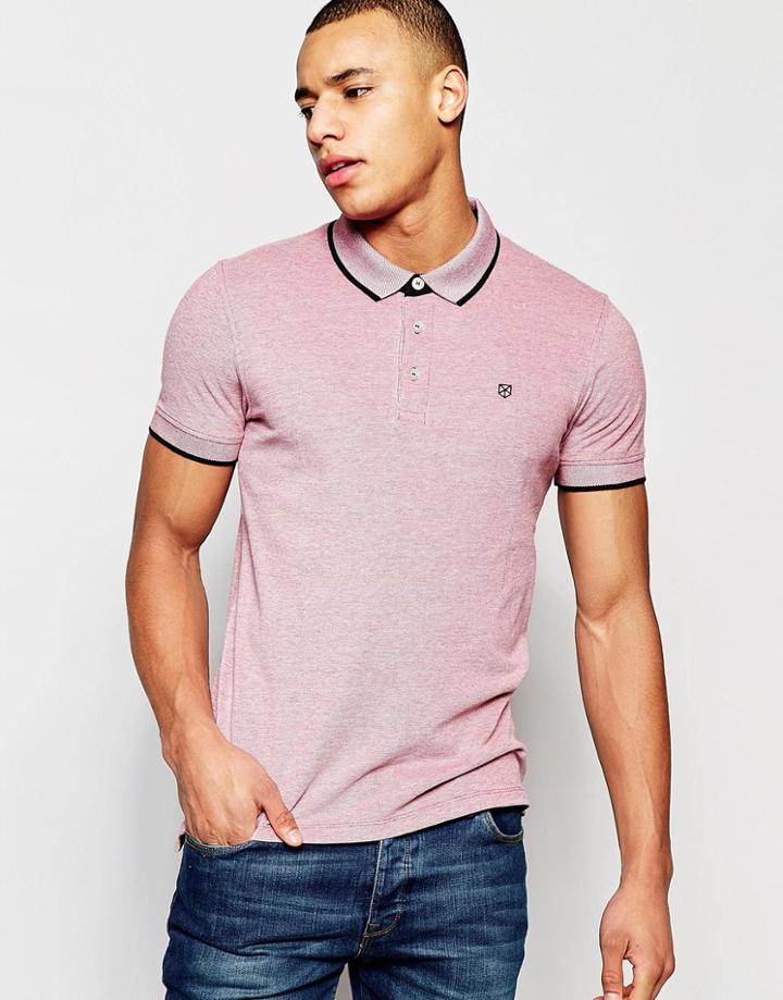 Jack & Jones Premium Polo - Rosewood