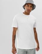 Asos Design Relaxed T-shirt With Crew Neck In White - White