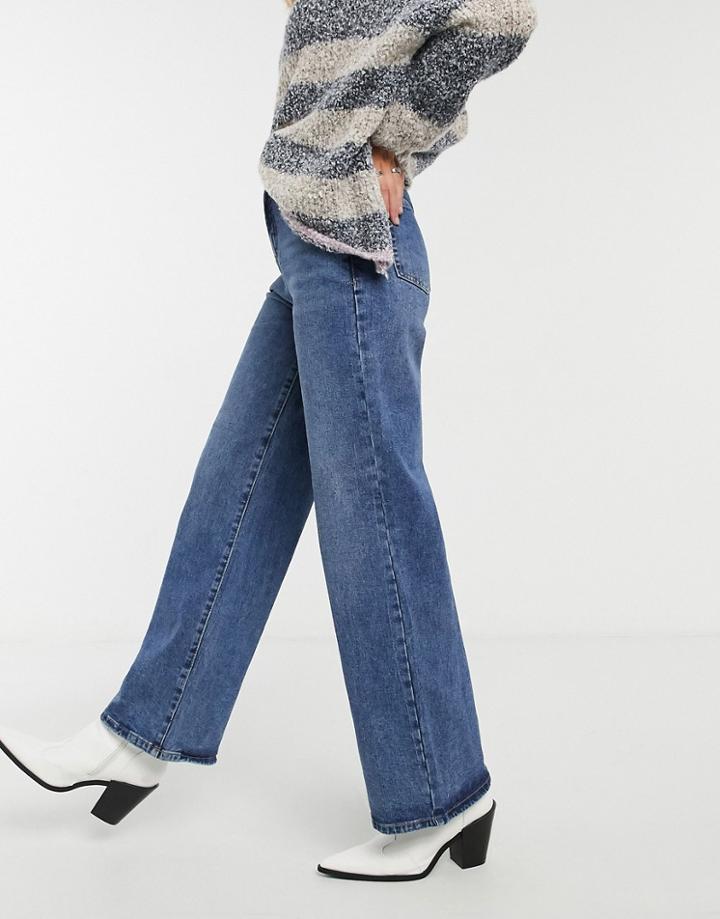 Object Wide Leg Jean In Blue