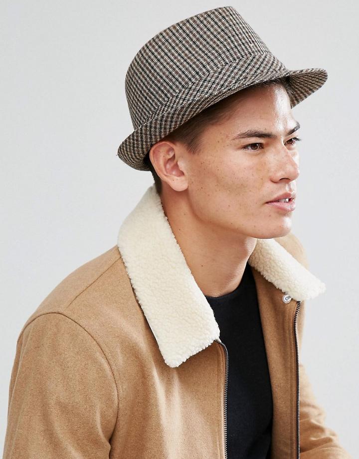 Boardmans Chris Tweed Trilby - Brown