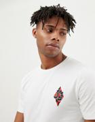 Jack & Jones Originals T-shirt With Checkerboard Back Graphic - White