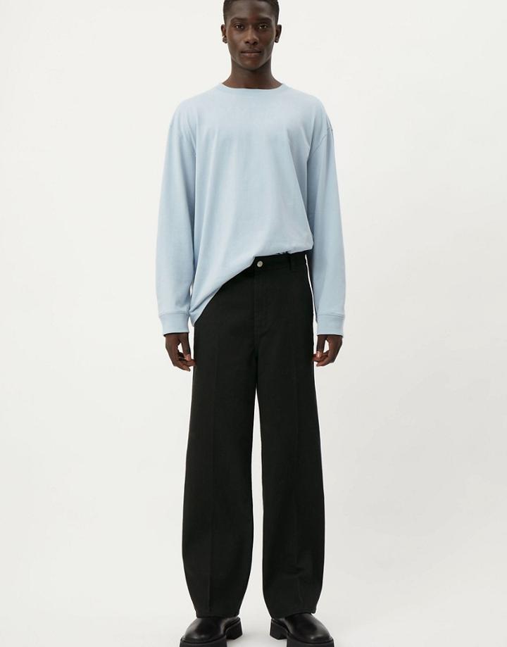 Weekday Ross Wide Pants In Black