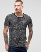 Nicce Speckle Badge T-shirt - Black