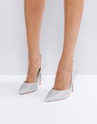 True Decadence Rhinestone Pumps - Silver