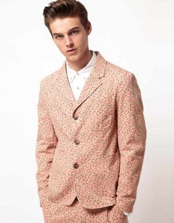 Asos Slim Fit Floral Blazer