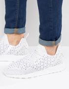Adidas Originals Asymmetrical Zx Flux Primeknit Sneakers In White - White