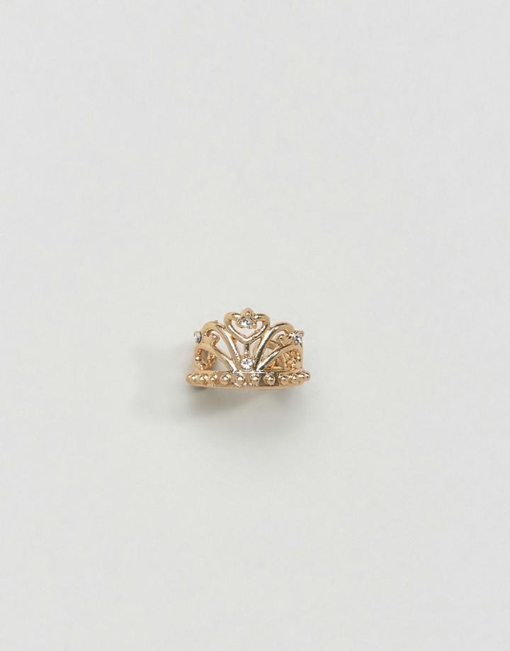 Asos Crown Ear Cuff - Gold