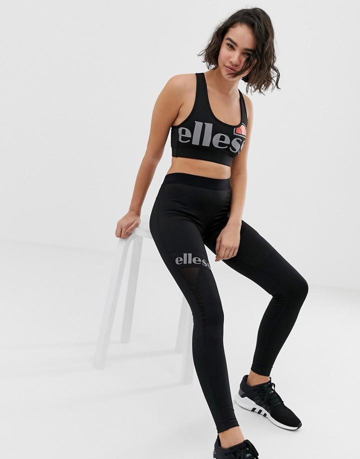 Ellesse Sports Leggings With Logo - Black