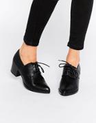 Pieces Psmiso Lace Up Flat Shoes - Black