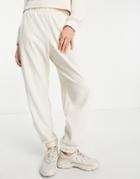 Vero Moda Aware Sweatpants In Cream - Part Of A Set-white