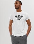 Emporio Armani Chest Eagle Logo T-shirt In White