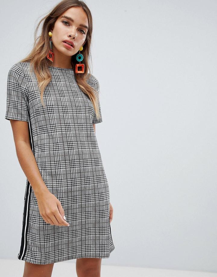 New Look Side Stripe Tunic - Gray